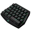 Popular 28 Keys One Handed Mechanical Wireless Gaming Keyboard RGB Backlit Gaming Keypad.