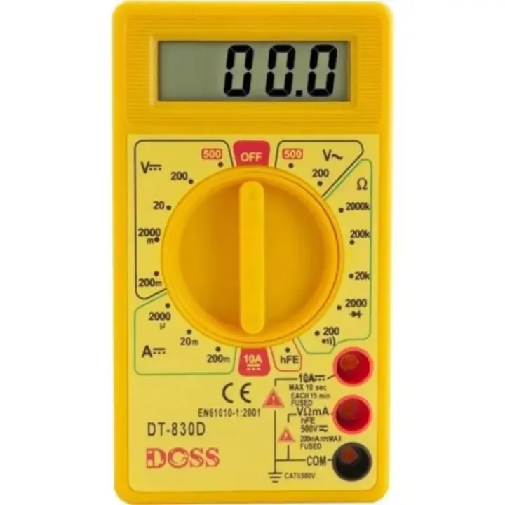 Digital Multimeter, Handheld Digital Multimeter LCD Backlight Portable ...