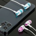 Music Wire-Controlled With Microphone In-Ear Headphones Earphones Wired Headphones Gaming Headset. 