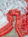 Indispensable -Quality And Durablity -Half silk afsan print saree for women Tangail Saree- Innovative Preferble - Low Hassle and Maintanance.