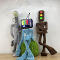 21inches Anime SCP Siren Head Plush Stuff Toy Bendable Doll Monster Horror TV Traffic Light Plushie Stuffed Doll Toys For Kids.