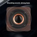 Q1 Wooden Mini Bluetooth Speaker Portable Wood Wireless Subwoofer Stereo Powerful Bass Sound Box Music Player Whosale. 
