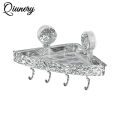Qiunery Suction Corner Shower Organizer, Shower Dispenser Soap Organizer, Punch-Free Storage Rack, Shower Caddy Suction Cup Storage Rack, Shower Accessories For Bathroom. 