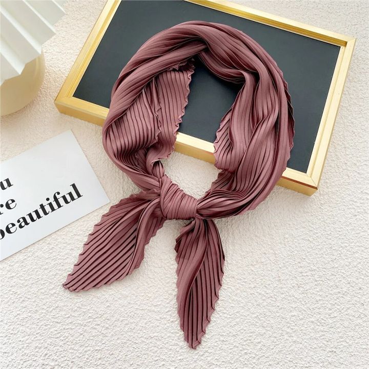 Square%20Scarf%20Silk%20Pleated%20Neck%20Scarves%20Headscarf%20Small%20Scarves%20Solid%20Color%20Crinkled%20Hair%20Scarf%20Satin%20Neckerchief%2070cm%20Soft%20Decor%20-%20Image%202