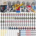 12PCS Medieval Knight Military Dragon Soldier Medieval Castle Building Block Figure Assembled Toy Doll Weapon. 