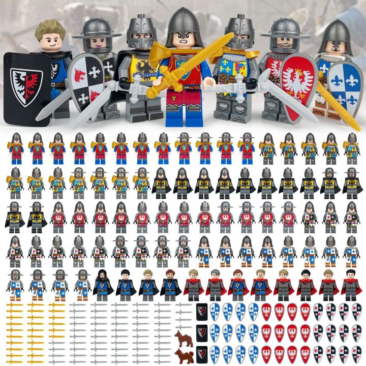 12PCS%20Medieval%20Knight%20Military%20Dragon%20Soldier%20Medieval%20Castle%20Building%20Block%20Figure%20Assembled%20Toy%20Doll%20Weapon%20-%20Image%202
