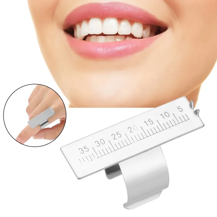 Measure Teeth Instruments 【Mary DAI Store】Endo Gauge Ruler Measure Scale Dental Instruments Ring ...