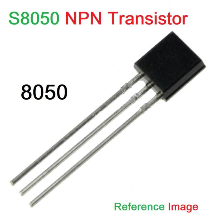 10Pcs- S8050 S-8050 8050 NPN 40V 500mA Low Power Transistor Bipolar Junctions Transistor BJT General Purpose Transistor TO-92 Package 3Pin Leads Silicon NPN Transistor