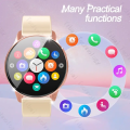 TIMACK® New T2 Pro Women Bluetooth Call Smart Watch HeartRate Blood Pressure Monitoring Smartwatches Waterproof Men Smartwatch For Samsung IOS.