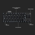 Logitech G413 TKL SE Mechanical Gaming Keyboard - Compact Backlit Keyboard with Tactile Mechanical Switches, Anti-Ghosting, Compatible with Windows, macOS - Black Aluminium. 