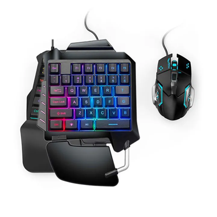 One-Handed%20Keyboard%20RGB%20Gaming%20Mouse%20+%20Gaming%20Keyboard%20Kit%2035%20Keys%20LED%20Left%20Hand%20Mini%20Keypad%20-%20Image%203