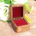 Wooden Ring Box Elegant Personalized Engraved Wedding Box Compact Handcrafted Engagement Box for Wedding Ceremony Engagement.