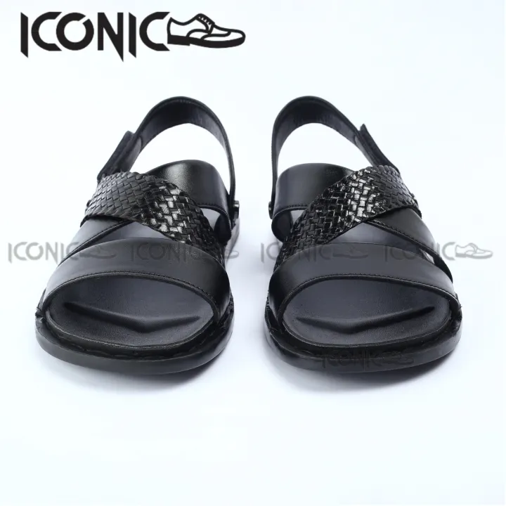 Men's%20Leather%20Sandals%20-%20Men's%20Belt%20Leather%20Sandals%20-%20Iconic%20Shoes%20Black%20Genuine%20Leather%20Man%20Sandal%20-%20Image%202