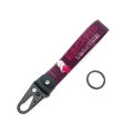 Newest JDM Style Car Keychain Nylon Slogan Key Tag Gift Lanyard Keyring Auto Key Steel Spring Clip Key Strap Japanese Anime Girl. 