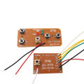 4CH RC Remote Control Circuit PCB Transmitter Receiver Board RC Car Accessories with Antenna Radio System. 