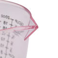 600ml high quality plastic measuring cup pour spout clear scale show mug. 