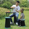 Folding Stool Telescopic Chair Adults Kids Retractable Chair Collapsible Stool for Indoor Outdoor Camping Fishing Hiking. 