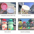 Box Bottle for Child Kawaii Milk A Free Portable Love Matte Plastic 480ml Can Fruit Water Bottle BP Leak Proof Yakult Polymorphic Kids Girl.
