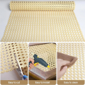 Woven Open Rattan Mesh PE Cane Webbing 17.5x40 Inch for DIY Home Decor Projects, Rattan Webbing Roll, Synthetic Material.