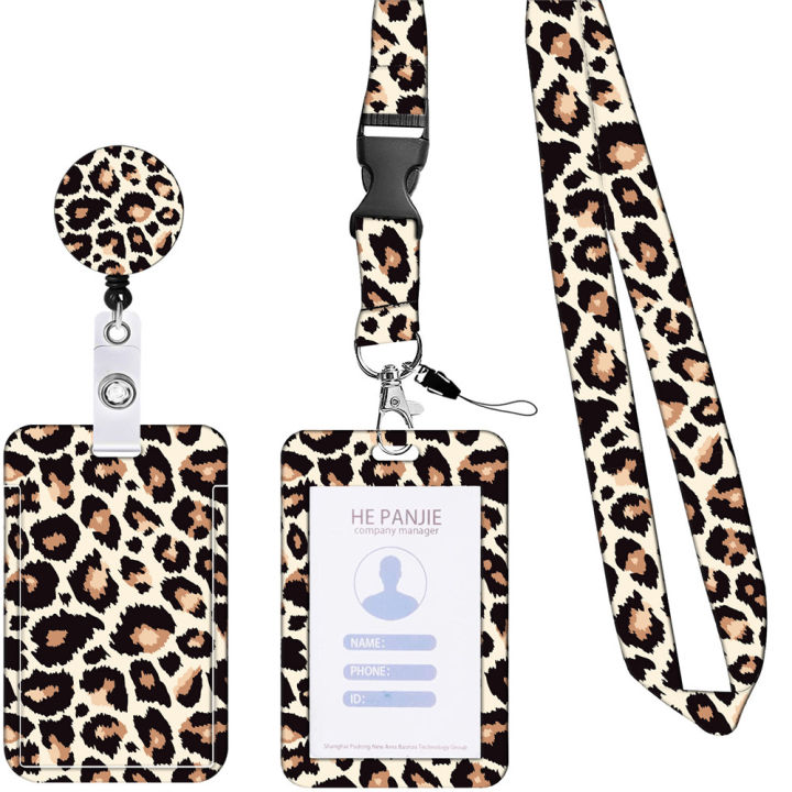 3pcs/set%20Cute%20Nurse%20badge%20reel%20Trendy%20Set%20of%203%20Creative%20Badge%20holder%20Leopard%20print%20Retractable%20ID%20card%20holder%20for%20Nurses%20Doctors%20Students%20Healthcare%20professionals%20Office%20workers%20-%20Image%208