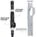 Golf Grip Training Aid Golf Club Handle for Swing Grip Trainer Left Right Hand Practice Aid,Black.