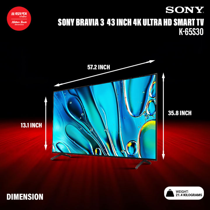 SONY%20BRAVIA%203%20%7C%2065%20INCH%204K%20ULTRA%20HD%20%7C%20SMART%20TV%20GOOGLE%20TV%20-%20K-65S30%20-%20Image%204