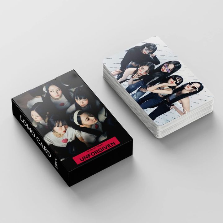 READERS%20AFIM%20Lomo%2055pcs%20LESSER%20AFIN%20UNFORGIVE%20New%20Album%20LESSER%20AFIM%20Postcards%20Gift%20for%20Fans%20-%20Image%205
