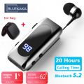 2022 K55 Earphone Bluetooth 5.2 With Wire Wireless Clip On Headphone Call Remind Vibration Business Headset Handsfree Earbuds.