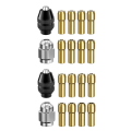 2X Drill Chuck Collet Set for ,1/32Inch to 1/8Inch Replacement 4486 Keyless Bit with Rotary Drill Nut Set.