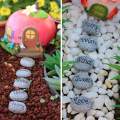 Potted Paving Stones Small Stones Potted Decor for Landscaping Garden Lawn. 