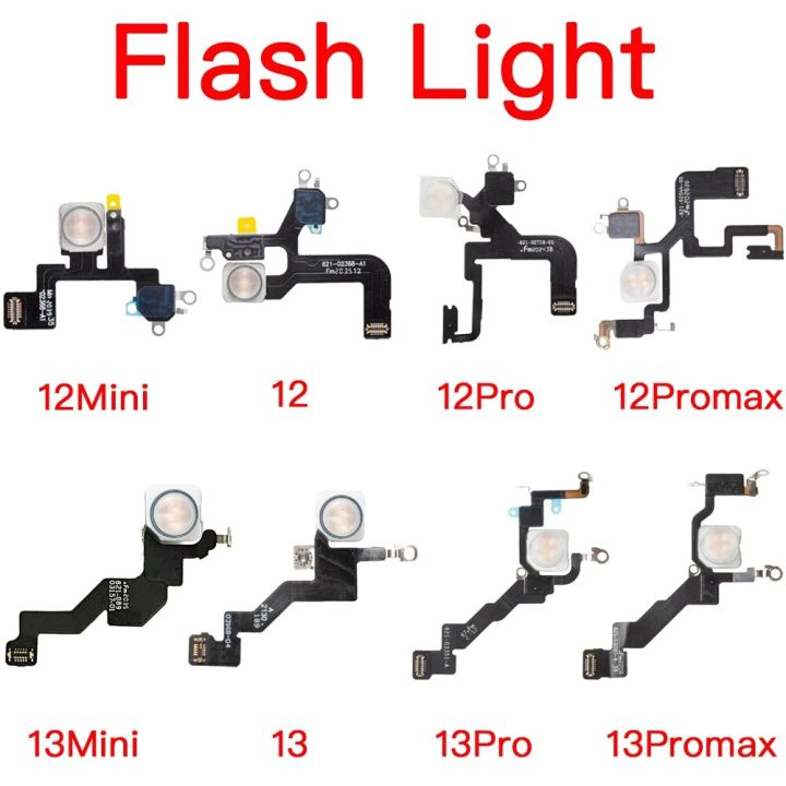 Flash Light Flex Cable for iPhone 12 13 Mini Pro Max Flashing Lamp Rear Camera Light Replacement Part