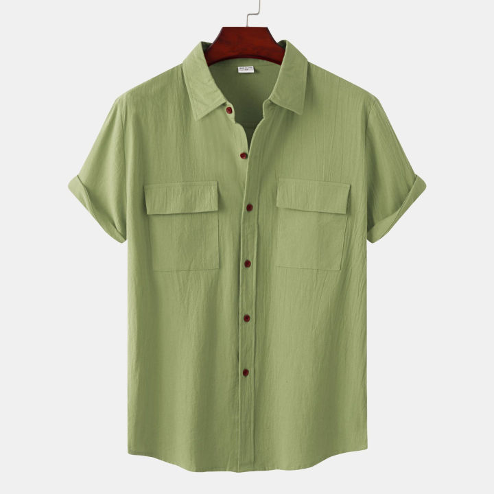 Mens%20Solid%20Cotton%20Linen%20Fashion%20Stripe%20Print%20Casual%20Shirt%20Plus%20Size%20Beach%20Shirt%20-%20Image%207
