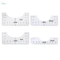 5Pc T Shirt Alignment Tool - Centering Tool Vinyl T Shirt Ruler Guide Design.