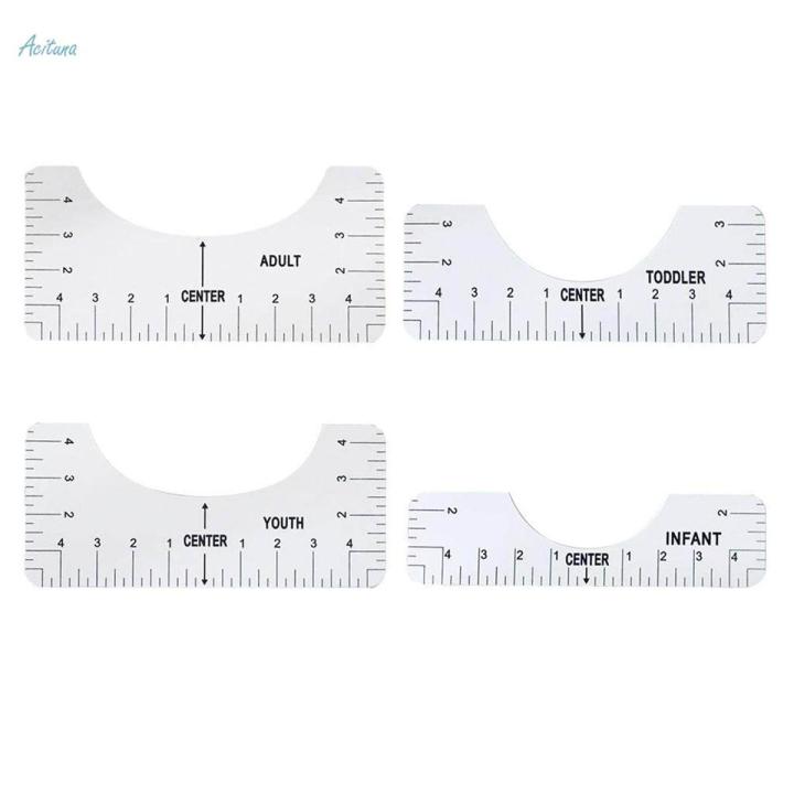 5Pc T Shirt Alignment Tool - Centering Tool Vinyl T Shirt Ruler Guide Design