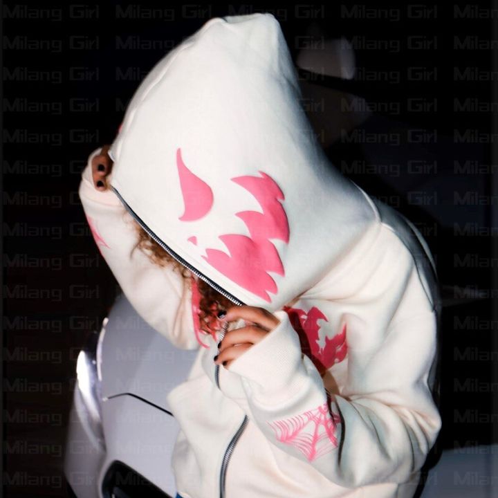 Y2K%20Harajuku%20Retro%20White%20Oversized%20Sweatshirt%20Loose%20Demon%20Spider%20Web%20Zip%20Up%20Hoodie%20Gothic%20Grunge%20Long%20Sleeved%20Hooded%20Jacket%20Tops%20-%20Image%203