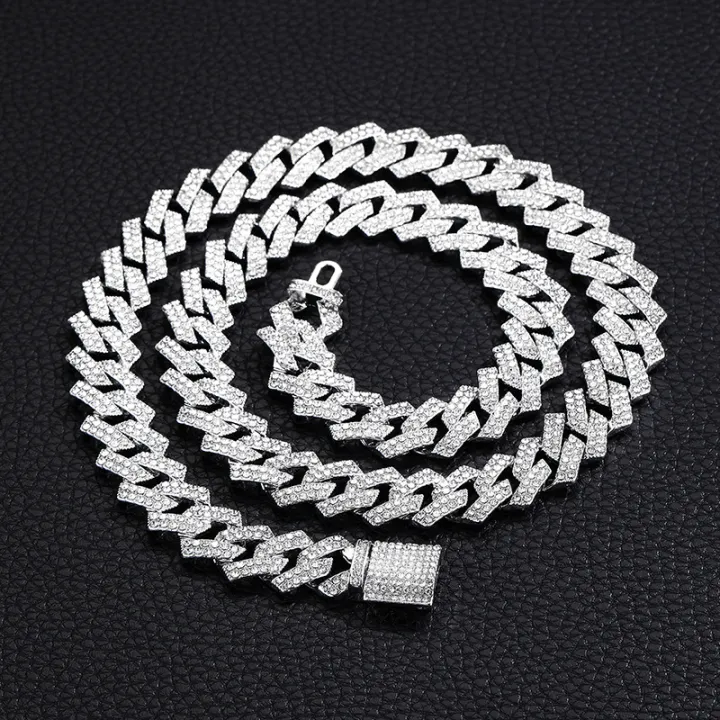 %5B%20New%20%5D%20Xuan%20Di%20Men's%20Necklace%2015mm%20Exaggerated%20Diamond%20Geometric%20Hipster%20Hip%20Hop%20Ear%20Accessories%20Daikin%20Chain%20Necklace%20-%20Image%206