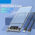 HDD Case Sata to USB 3.0 2.5 inch Transparent Box Hard Drive HD Disk SSD Enclosure For Laptop SSD HDD 4TB Supported.. 