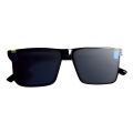 Unisex Plastic Summer Sunglasses for Men and Women - Classic Black Retro Style with UV Protection.