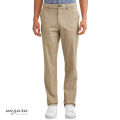Slim-Fit Chino Gabardine Pants - Cream. 