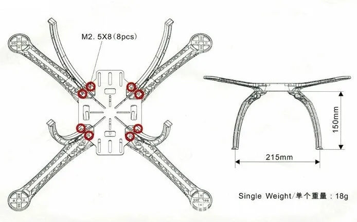 4%20Pcs%20Universal%20Tall%20Landing%20Gear%20Skids%20For%20F450%20F550%20500%20X-Mode%20Alien%20DIY%20FPV%20Multirotor%20Frame%20-%20Image%202