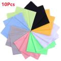 10Pcs Cleaner Clean Glasses Lens Cloth Wipes for Sunglasses Microfiber Eyeglass Cleaning Cloth for Camera Computer Color Random. 