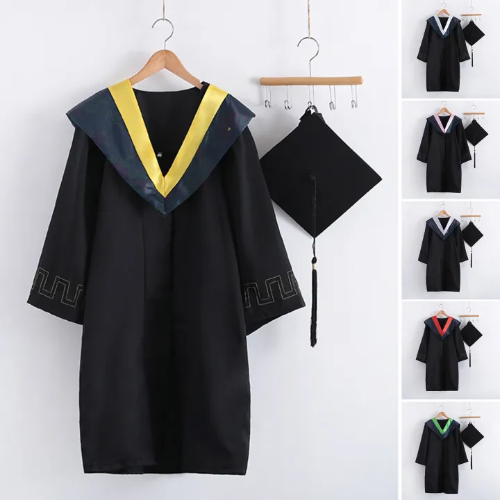 Gradu Uniform Graduation Dress Exquisite Skin Touch Anti-shrink Graduation Uniform ...