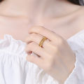 Xiaohongshu is popular with the same interlocking couple ring, which does not fade for a long time, fashionable and versatile, and the opening can be adjusted. 