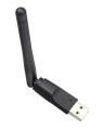 Hi Speed Alfa Net Wifi Fixed 3Dbi Antenna Wireless-N USB Adapter Model-W007 - Black.