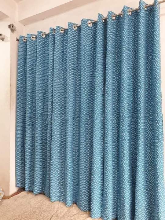 Curtain Export quality Porda Window Protector 46" / 7 Feet standard size  4 kuchi 8 Eyelet curtain.