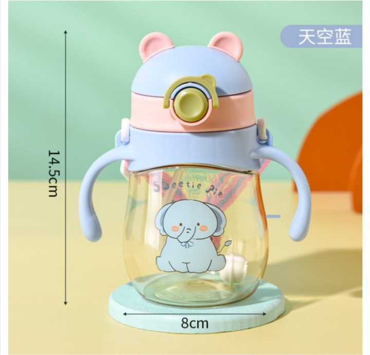 Cute%20Kids%20Water%20Bottles%20With%20Straw%20Children's%20410ml%20Large%20Capacity%20Kawaii%20Cartoon%20Student%20School%20Travel%20Water%20Cup%20-%20Image%203