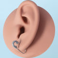 1/3pcs Punk Pin Earrings Paperclip Safety Stud Belly Button Ring Hoop Nose Piercing Tragus Helix Eyebrow Ring Body Jewelry 16G. 