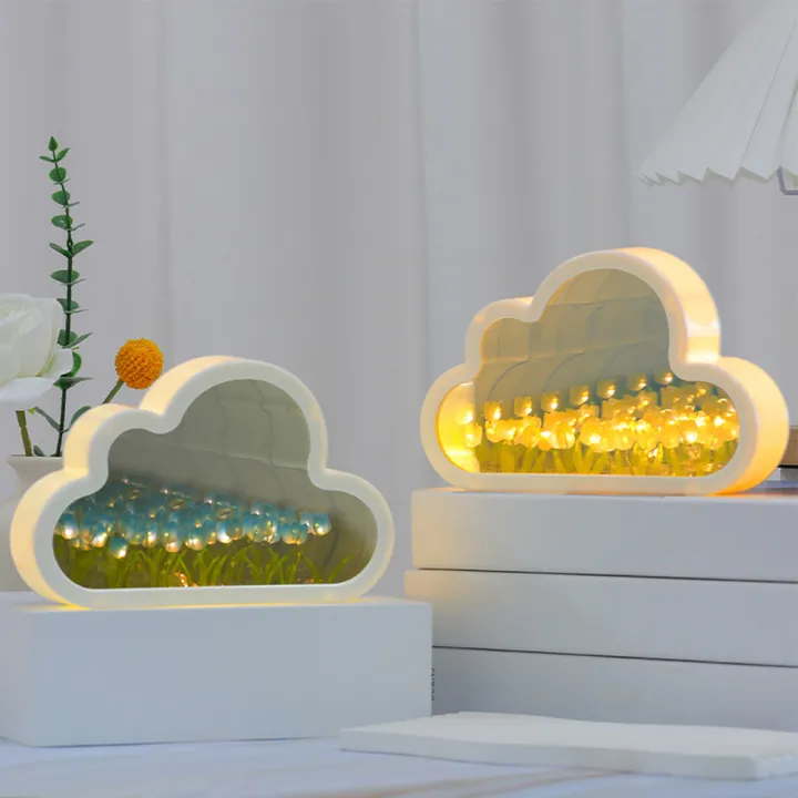 GC%20DIY%20Tulip%20Night%20Light,%20Cloud%20Shape%20Mirror%20Simulation%20Flower%20Sleeping%20Table%20Lamp%20Home%20Bedroom%20Decoration%20Birthday%20Gifts%20For%20Teen%20Girls%20Friends%20-%20Image%206