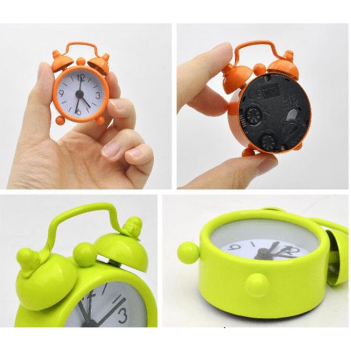 Table clock Creative Cute Mini Metal Small Alarm Clock Electronic Small Alarm Clock loud alarm clock despertador будильник #A