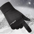 Winter Men Warm Full Fingers Waterproof Cycling Outdoor Sports Running Motorcycle Ski Fleece Gloves.